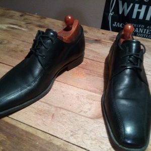 ECCO MENS BLACK DRESS SHOES SIZE 12